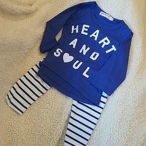 Blue heart and soul outfit